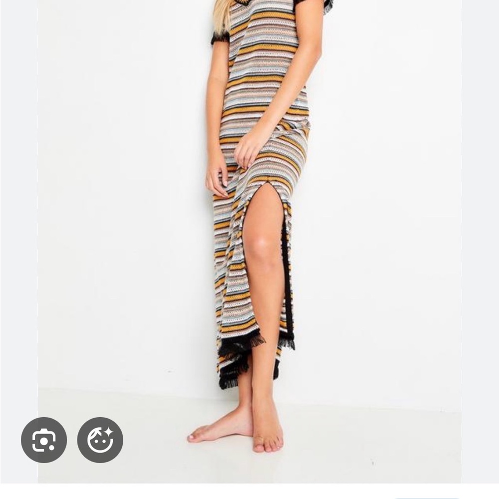 Lisa Todd “Bonfire” open knit boho maxi dress - Picture 5 of 6